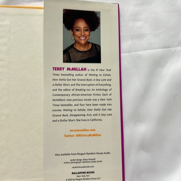 Terry McMillan Book “It’s All Downhill From Here” Like New Signed Copy - Picture 6 of 6